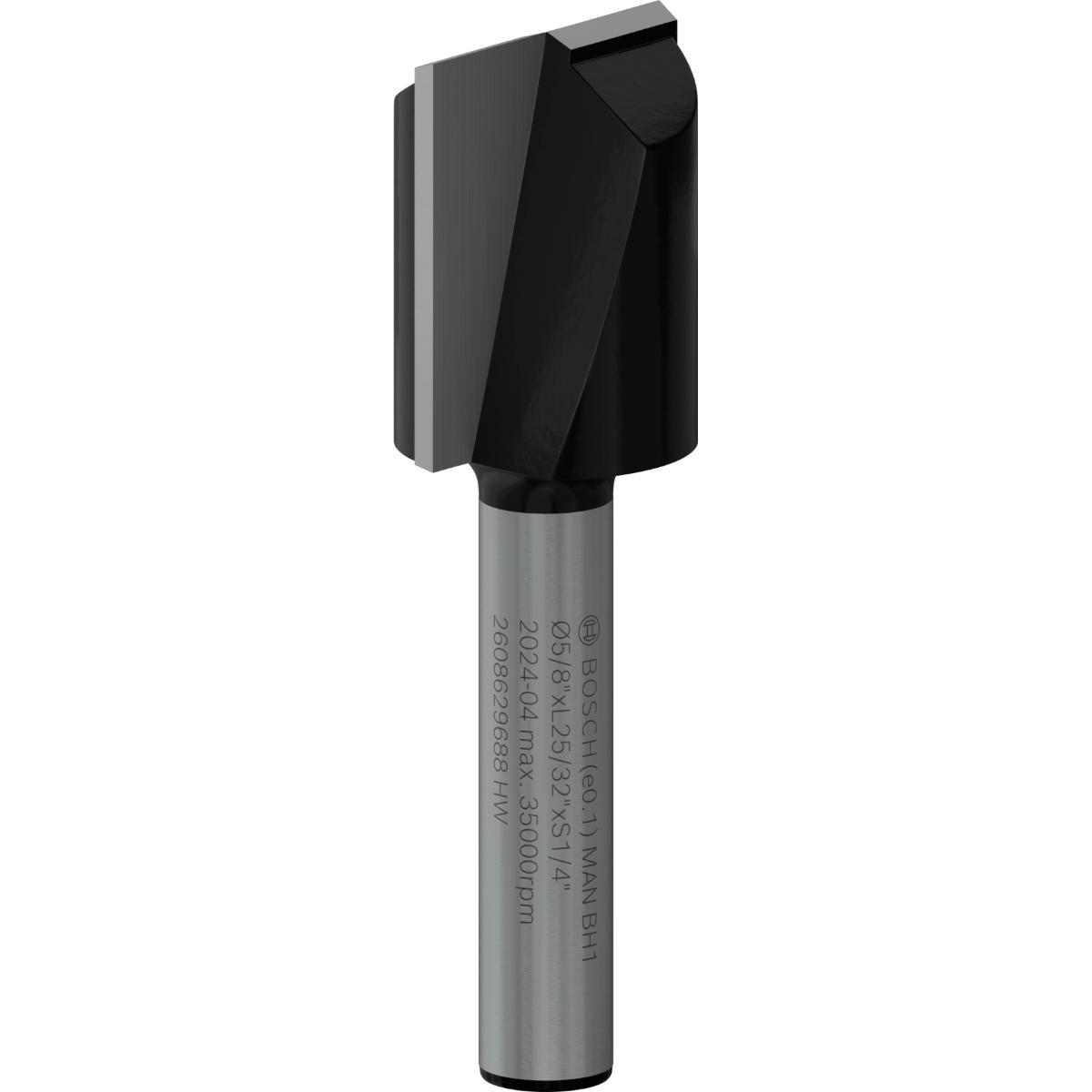 Bosch PRO Nutfräser, zweischneidig, Ø 5/8 x L 49/64, Schaft 1/4