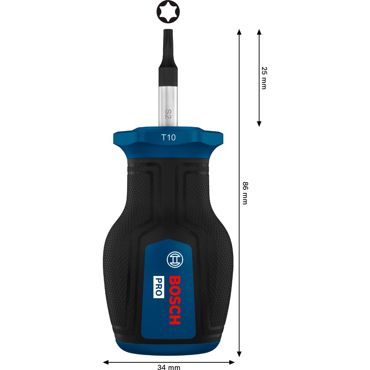 Bosch PRO Stubby-Schraubendreher TX10 x 25 mm