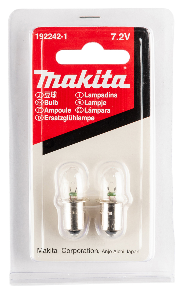 Makita Glühlampe 7,2V - 192242-1 - 2 Stück