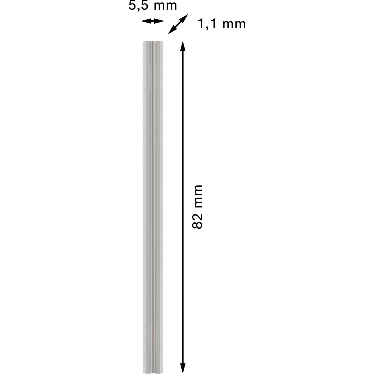 Bosch PRO Hobelmesser, 82 x 5,5 x 1,1 mm, 1 Stück