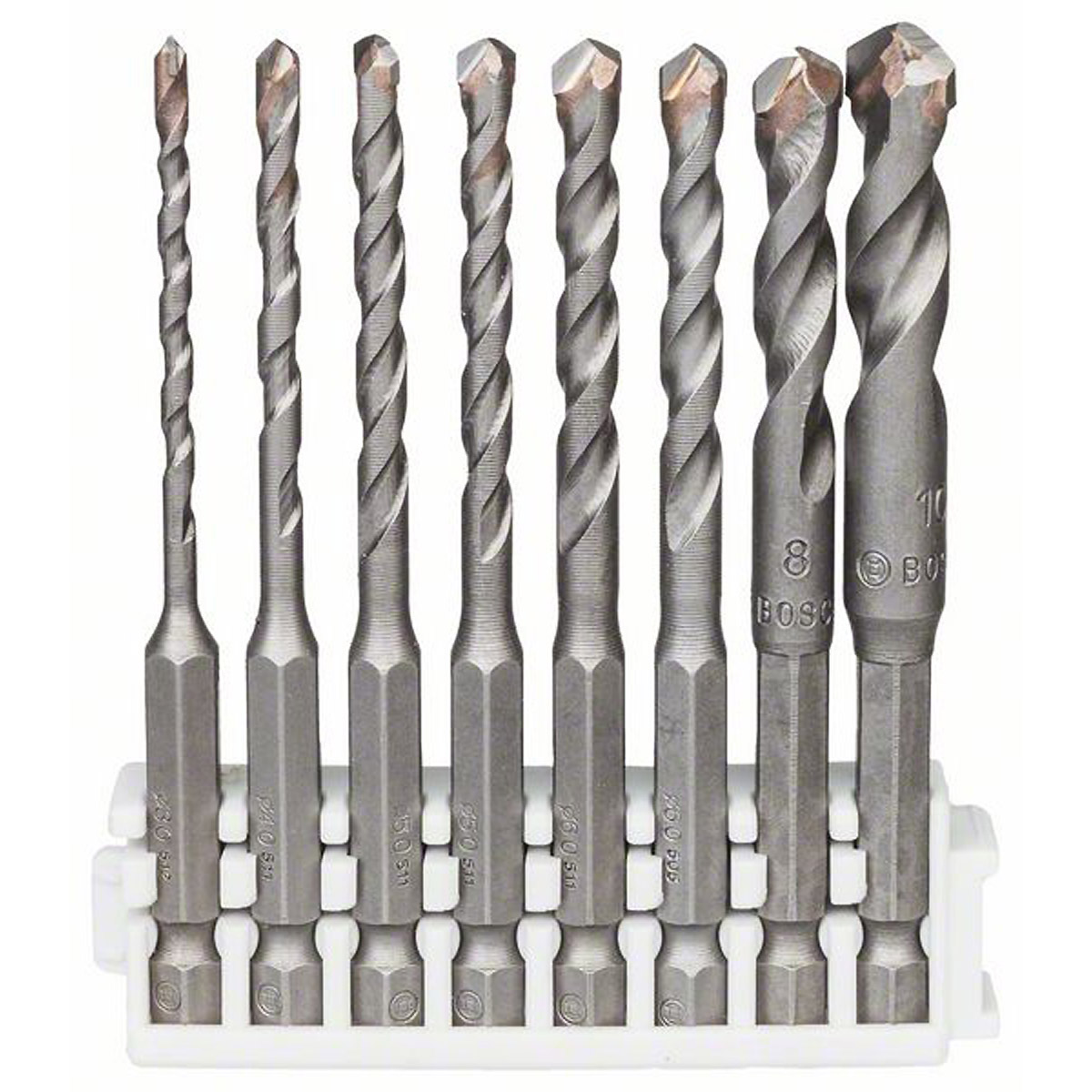 Bosch 8-teiliges Hex-9 Ceramic Set, 3–10 mm. Für Bohrmaschinen/Schrauber