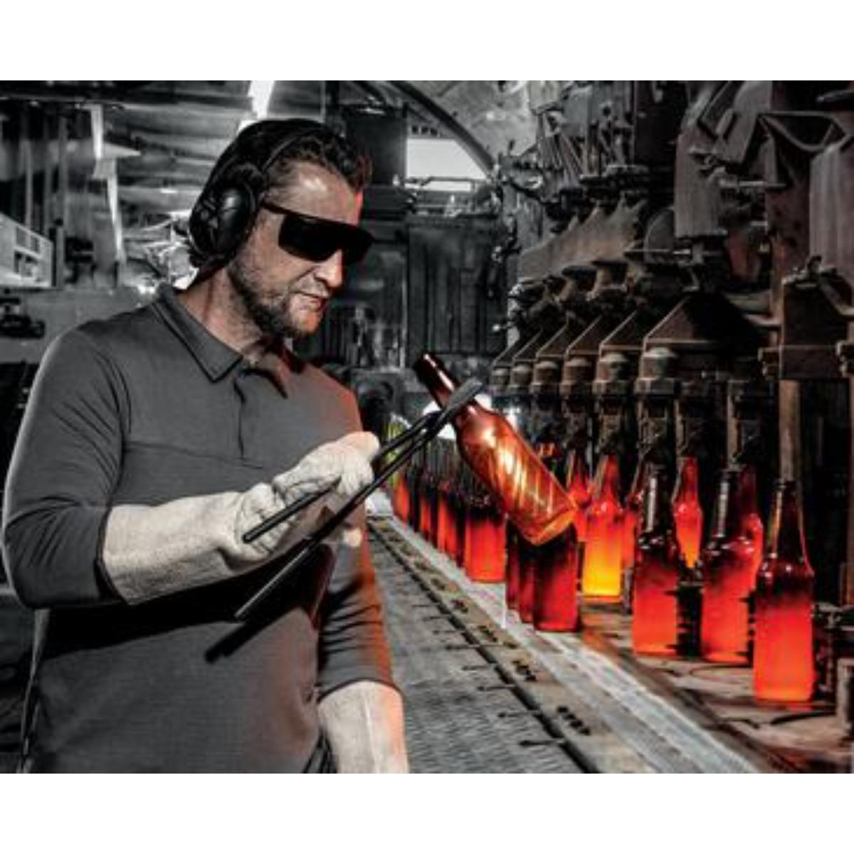 Uvex super f OTG IR-ex 5 Infrarotschutzüberbrille innen beschlagfrei, außen kratzfest & robust gegen Funken, Infrarot-/Multischutzstuf