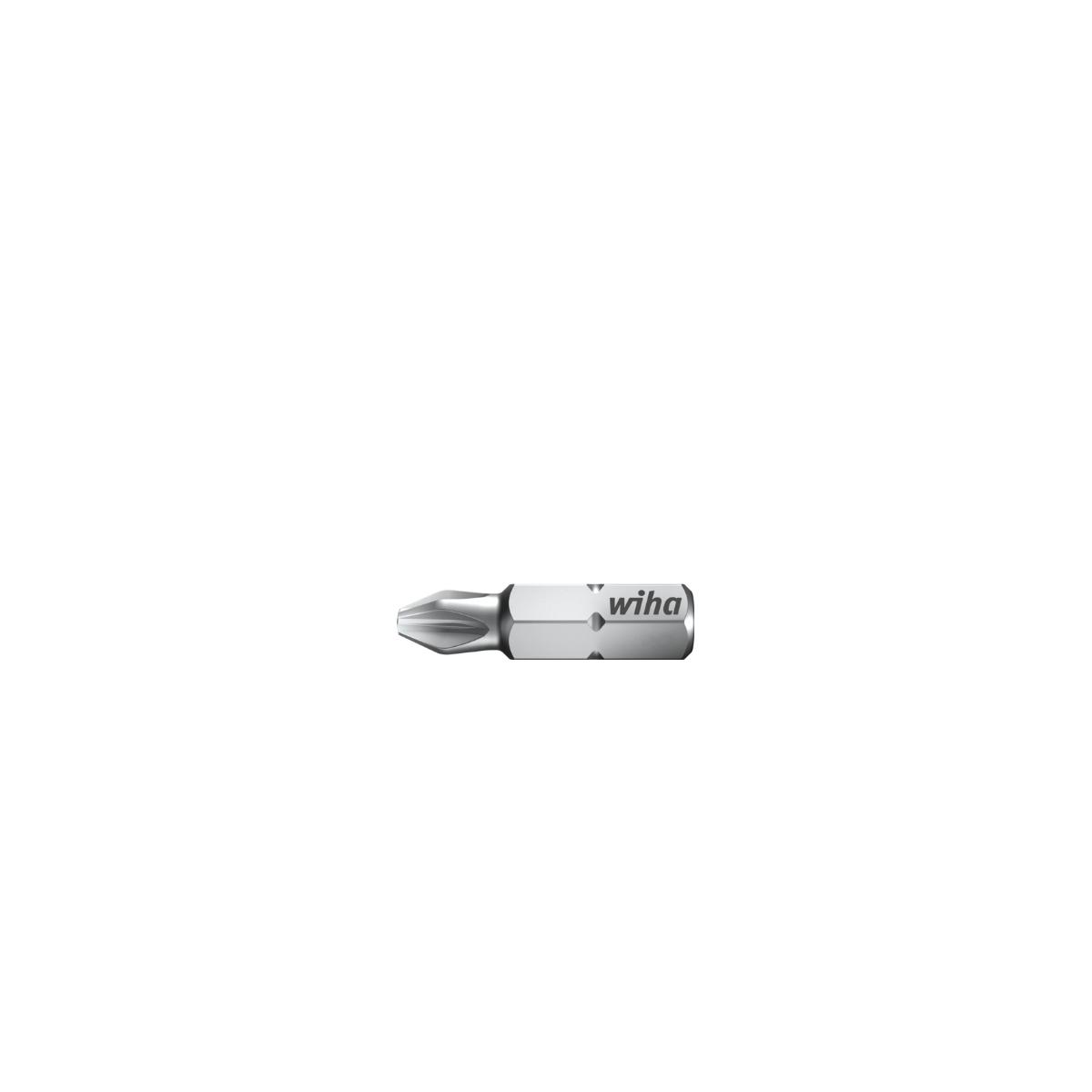 Wiha Bit Set Standard 25 mm Pozidriv (PZ2) 10-teilges Set 1/4 zoll in Box