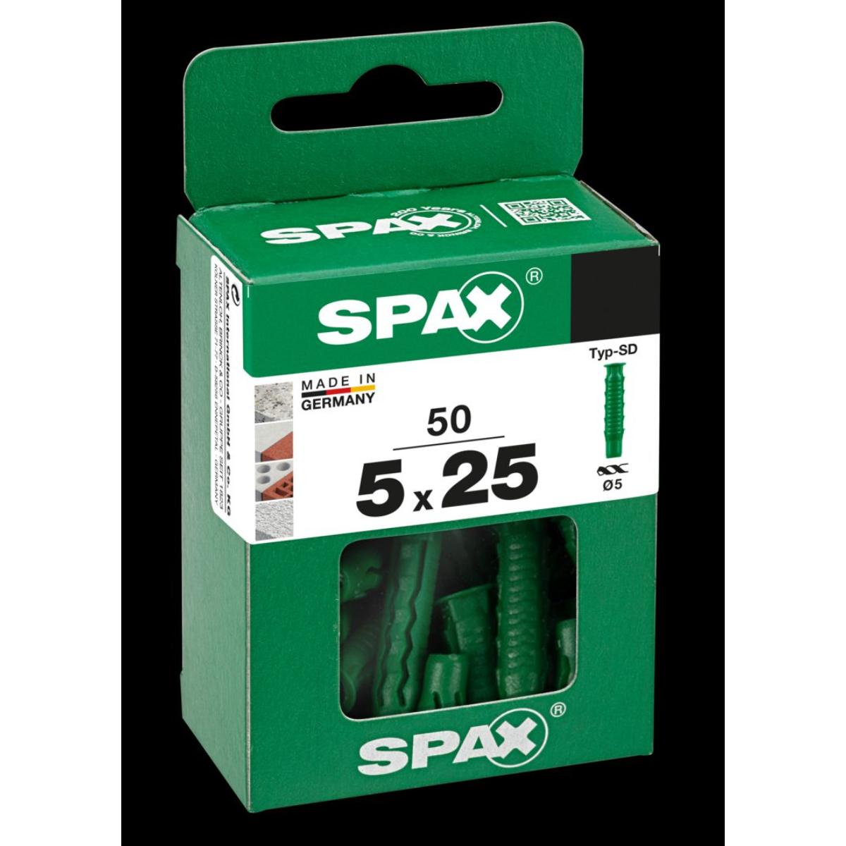 SPAX DUEBEL TYP-SD 10,0 x 50 L/ 25 Stück
