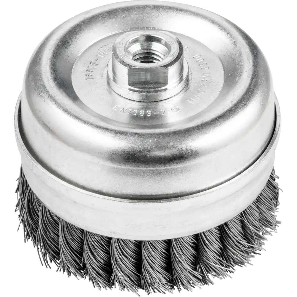 PFERD TOOLS Topfbürste mit Stützring gezopft TBGR M14 Stahl-Draht für Winkelschleifer PFERD TOOLS Topfbürste mit Stützring gezopft TBGR M14 Stahl-Draht für Winkelschleifer