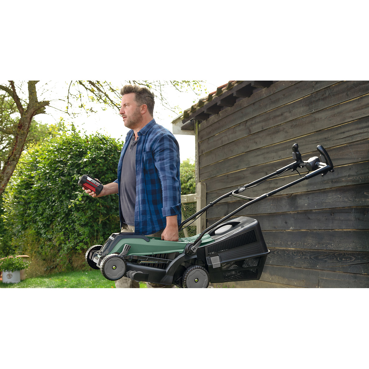 Bosch Akku-Rasenmäher EasyRotak 36-550, 2 x Akku 36V 2,0Ah