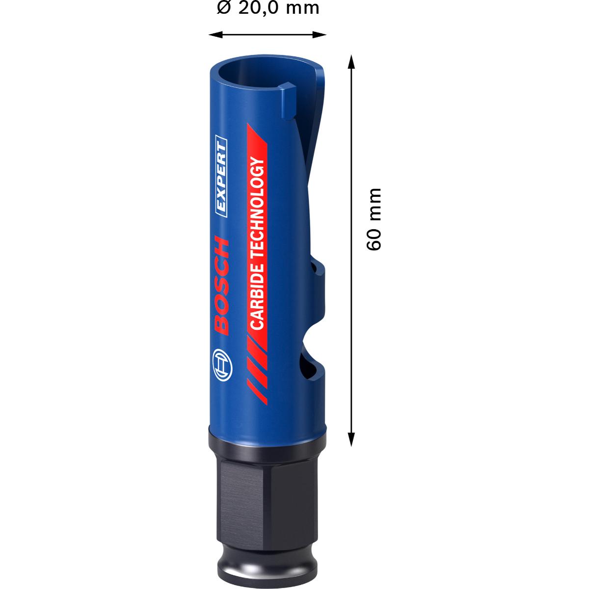 Bosch EXPERT Construction Material Power Change Plus Lochsäge, 20 x 60 mm