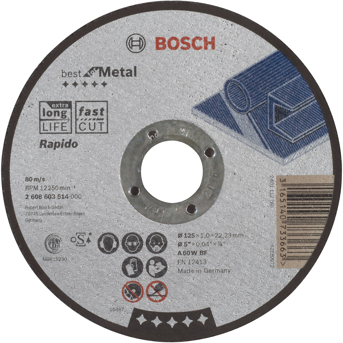 Bosch Trennscheibe gerade Best for Metal - Rapido A 60 W BF