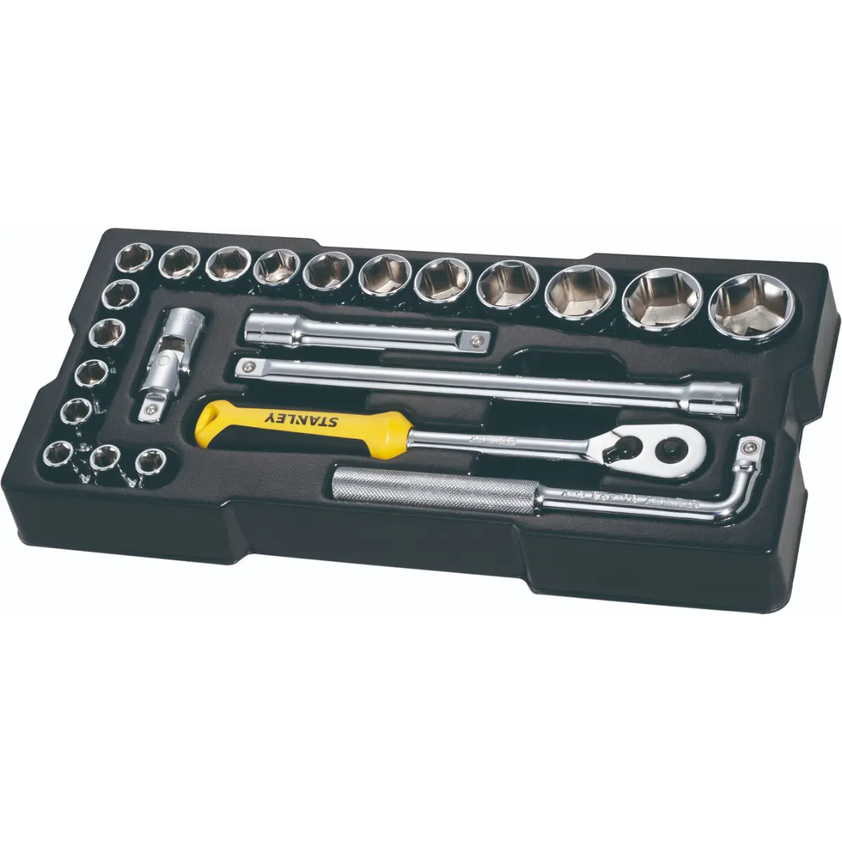 STANLEY Modul 1/2 Zoll Steckschlüssel und Zubehör Set, 23-tlg.