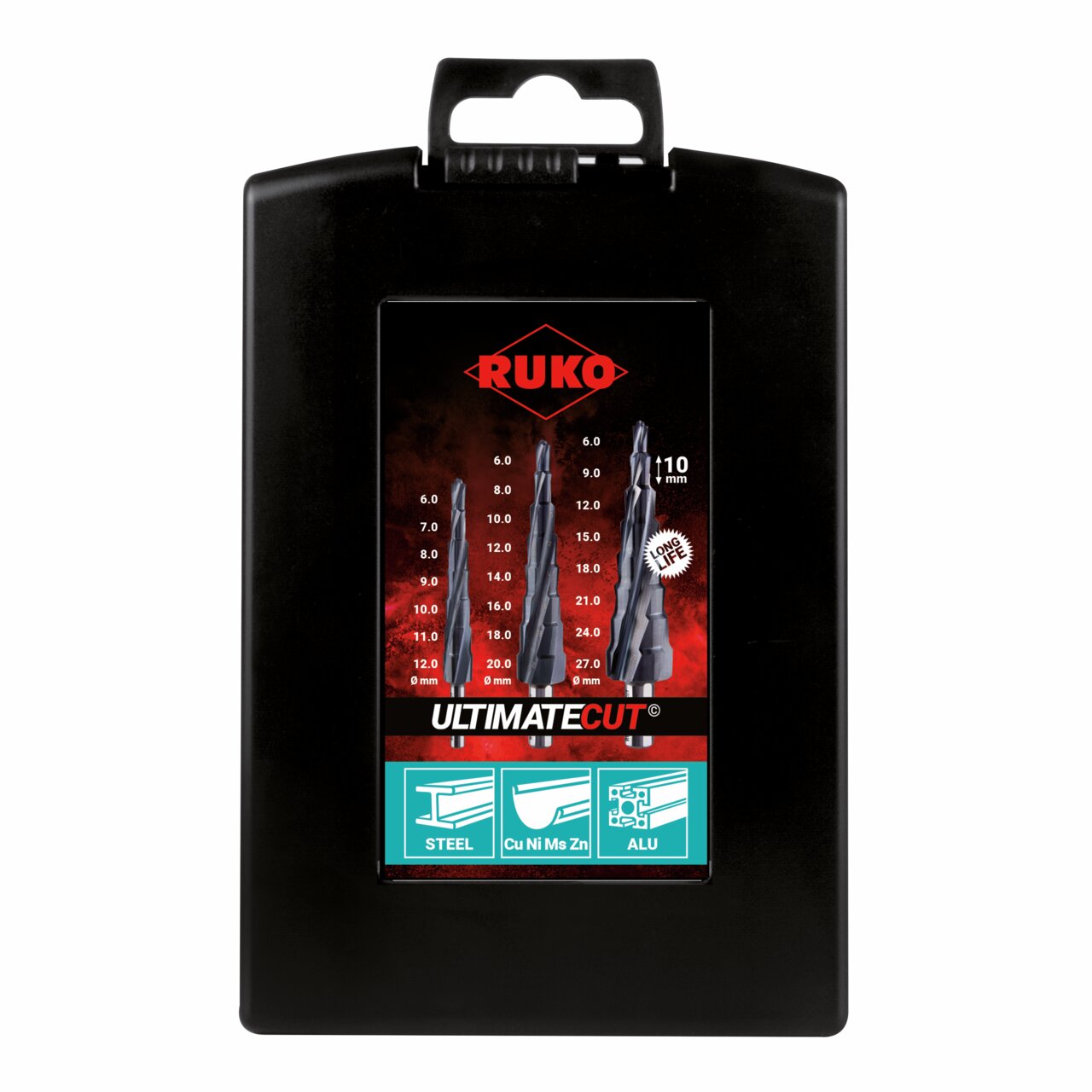 RUKO ULTIMATECUT Multidrill-Satz HSS RUnaTEC - 3-tlg.