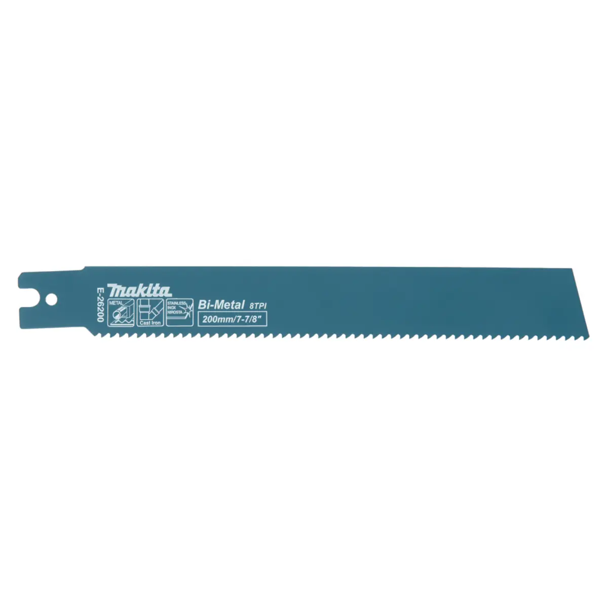 Makita Reciprosägeblatt 200/8Z BiM Stahl/Gusseisen/Edelstahl 5Stk. - E-26200