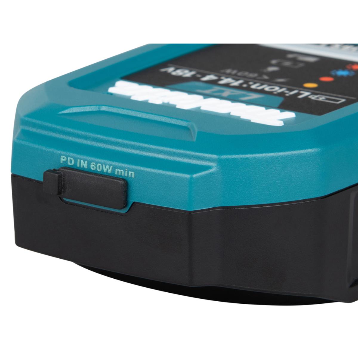 Makita Ladegerät-Set DC18SJ, ADP14, USB-C PD Ladekabel Power Delivery Li–Ion 14,4V–18V LXT DC18SJ