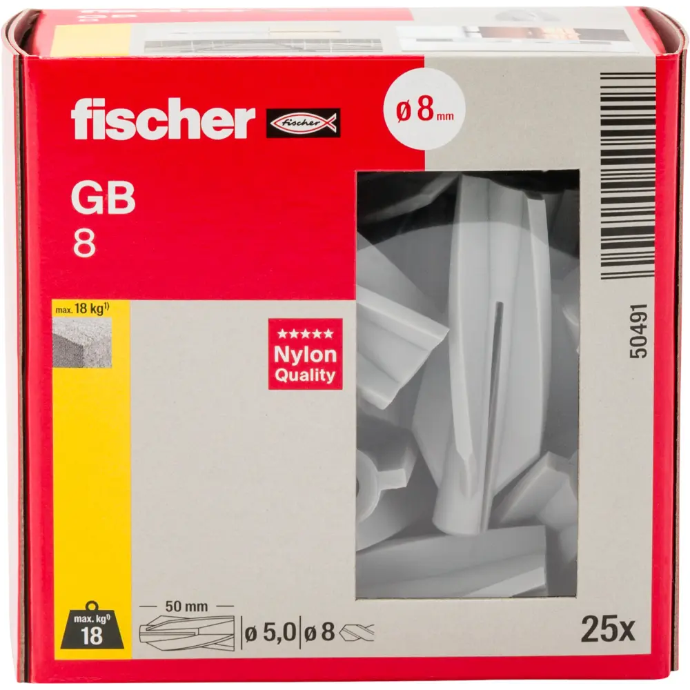 Fischer Gasbetondübel GB 8