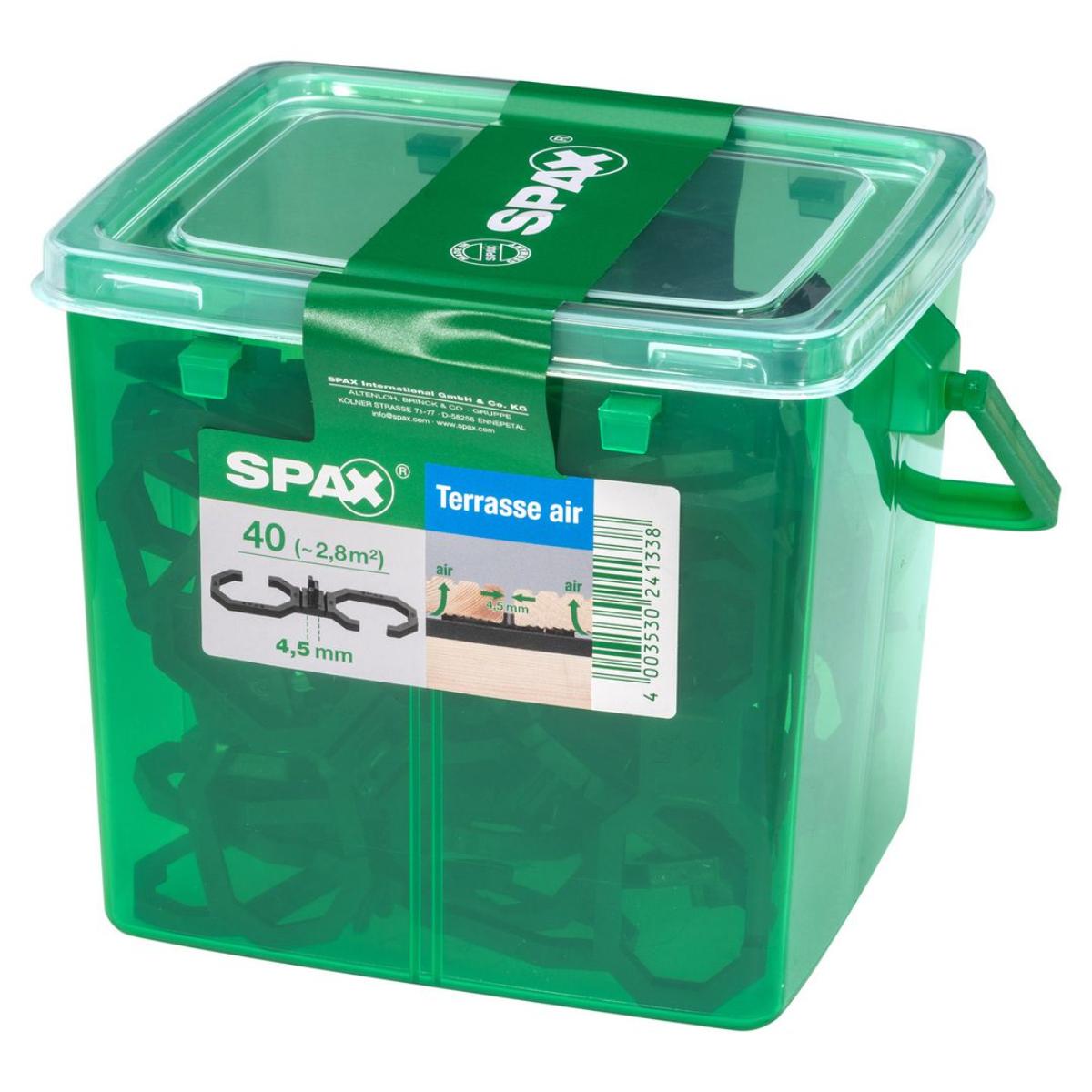SPAX AIR ABSTANDSHALTER 4,5MM HKB M, HENKELBOXEN 40 Stück