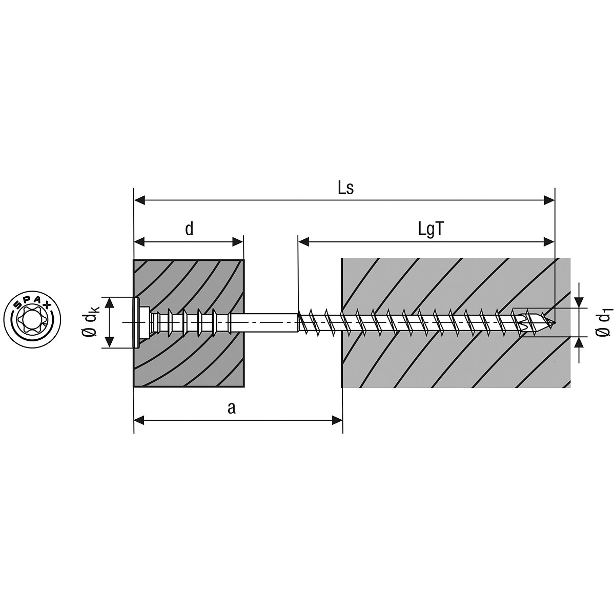 SPAX Justierschraube Flachkopf T-Star Plus T30 Halterillen 4Cut WIROX, 100 Stück