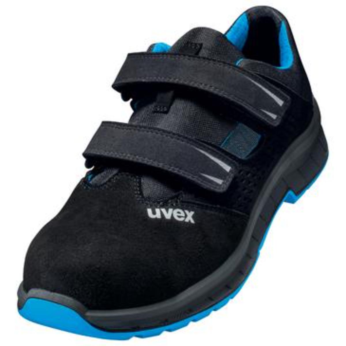 uvex 2 trend Sicherheitsschuh Sandalen S1P blau-schwarz