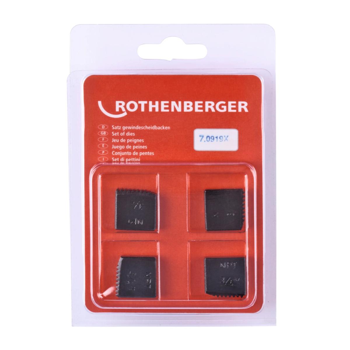 Rothenberger SC Schneidbacken NPT - 4 Stück