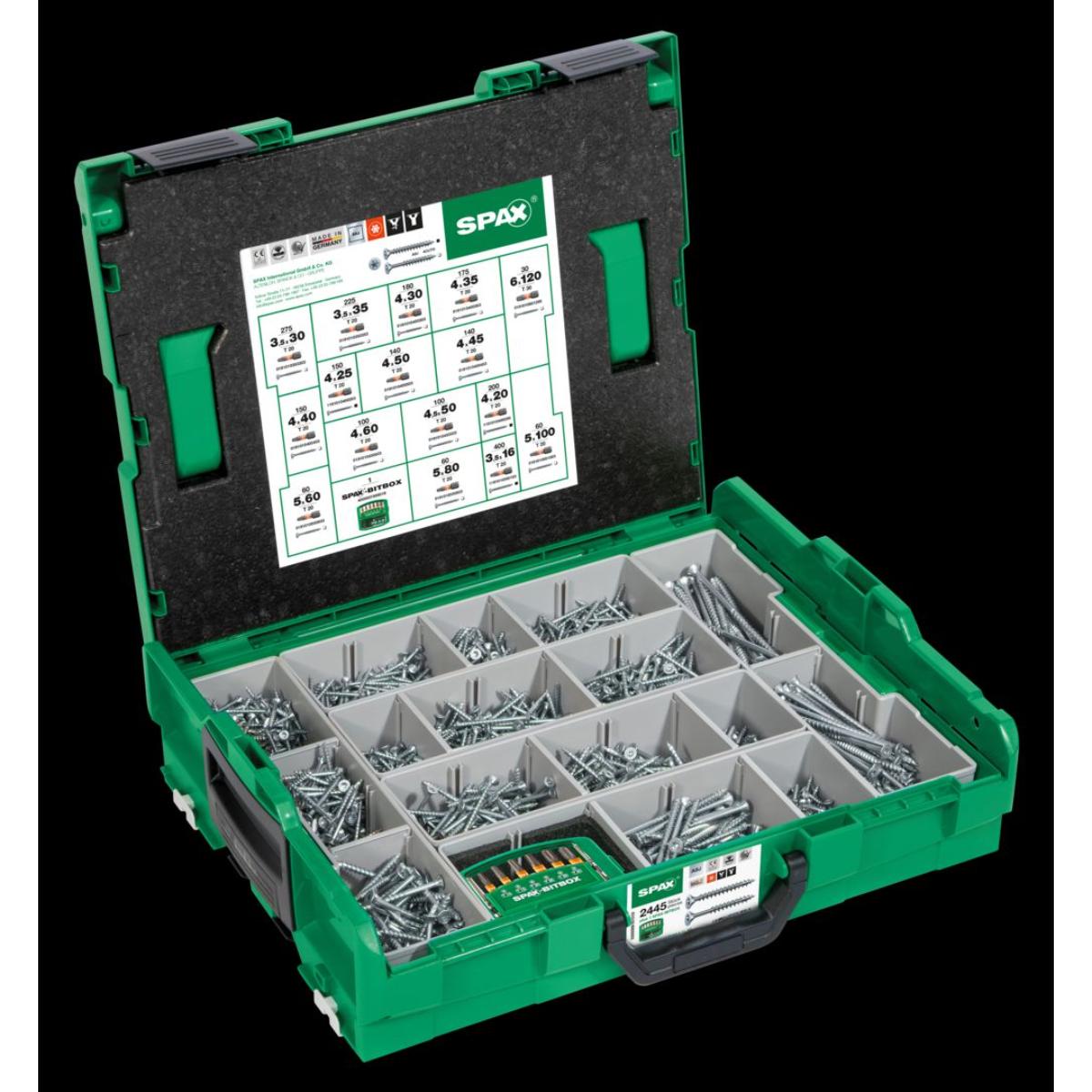 SPAX Montagekoffer L-Boxx Kunststoff T-Star Plus WIROX Gross