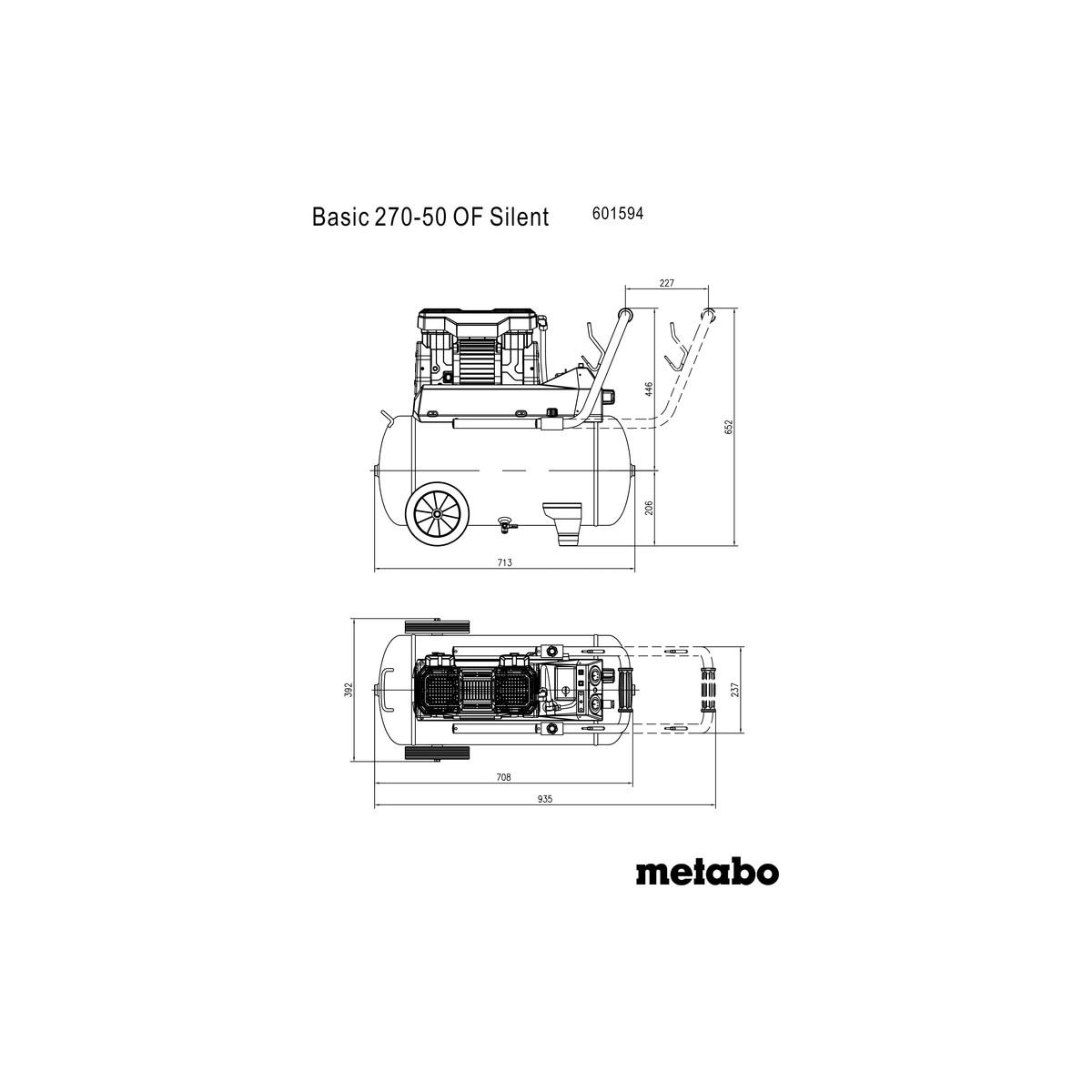 Metabo Kompressor Basic 270-50 OF Silent - Karton
