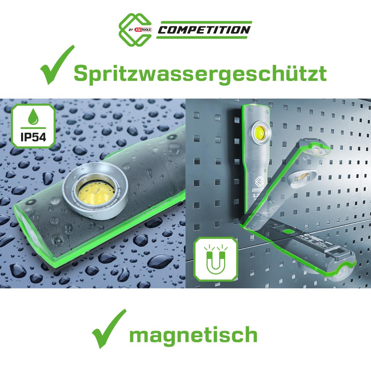 COMPETITION LED-Arbeitsleuchte, dimmbar, 1200 Lumen, mit Ladestation