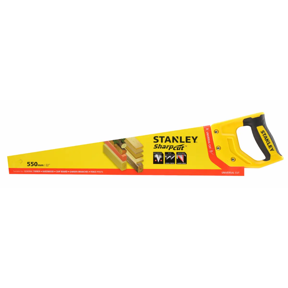 STANLEY Säge Sharp Cut 22”/550mm 7TPI
