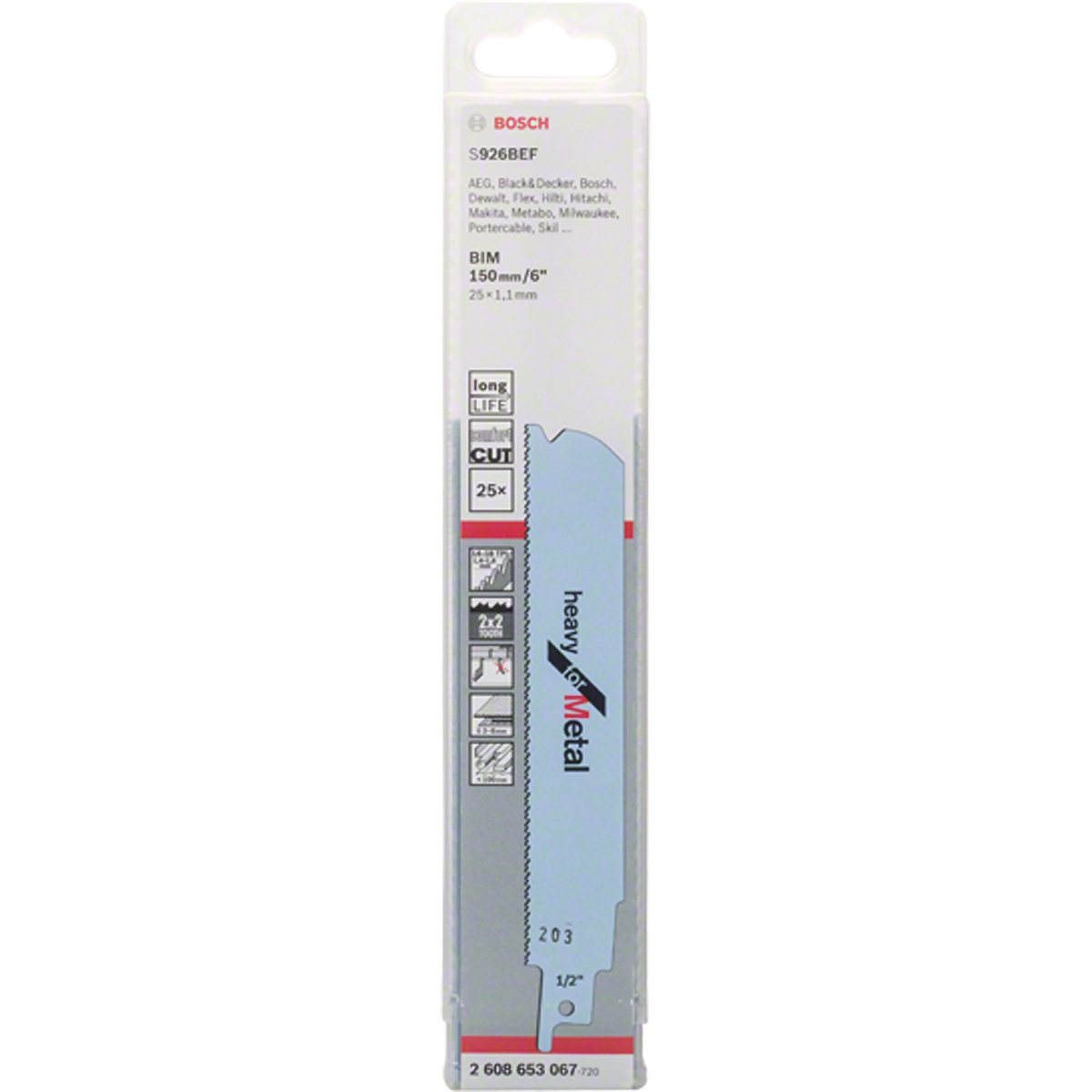 Bosch Säbelsägeblatt S 926 BEF, Heavy for Metal