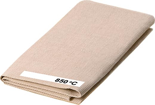ELMAG Schweißdecke Material Glasgewebe 1000x1000 mm, bis 850° C beidseitig mit Hochtemperaturbeschichtung