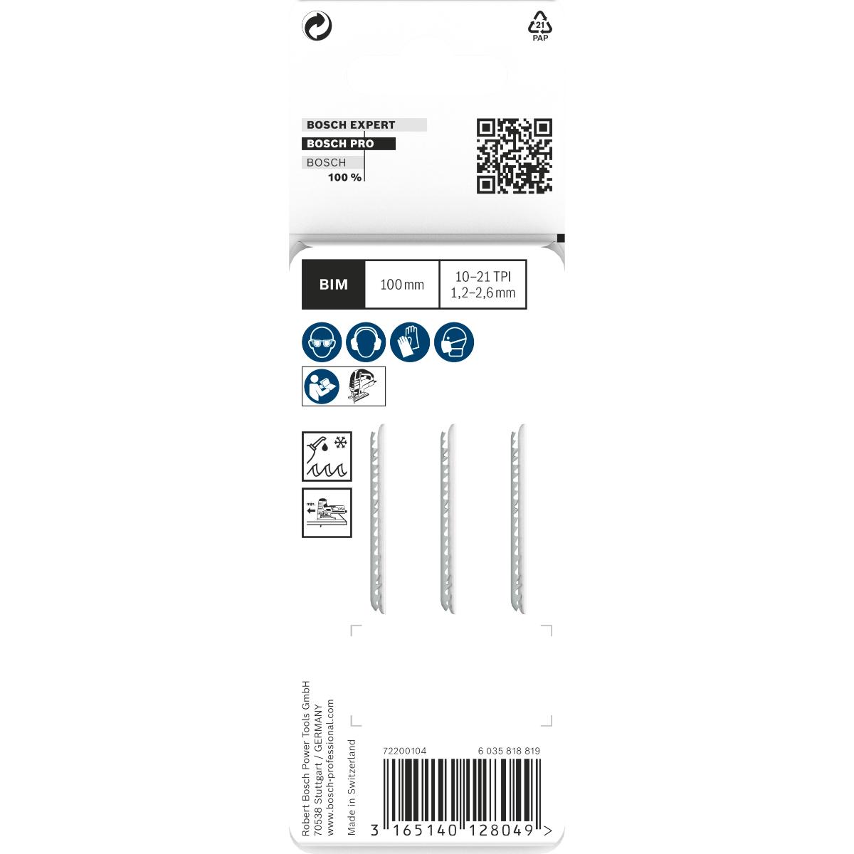 Bosch Stichsägeblatt T 123 XF Progressor for Metal