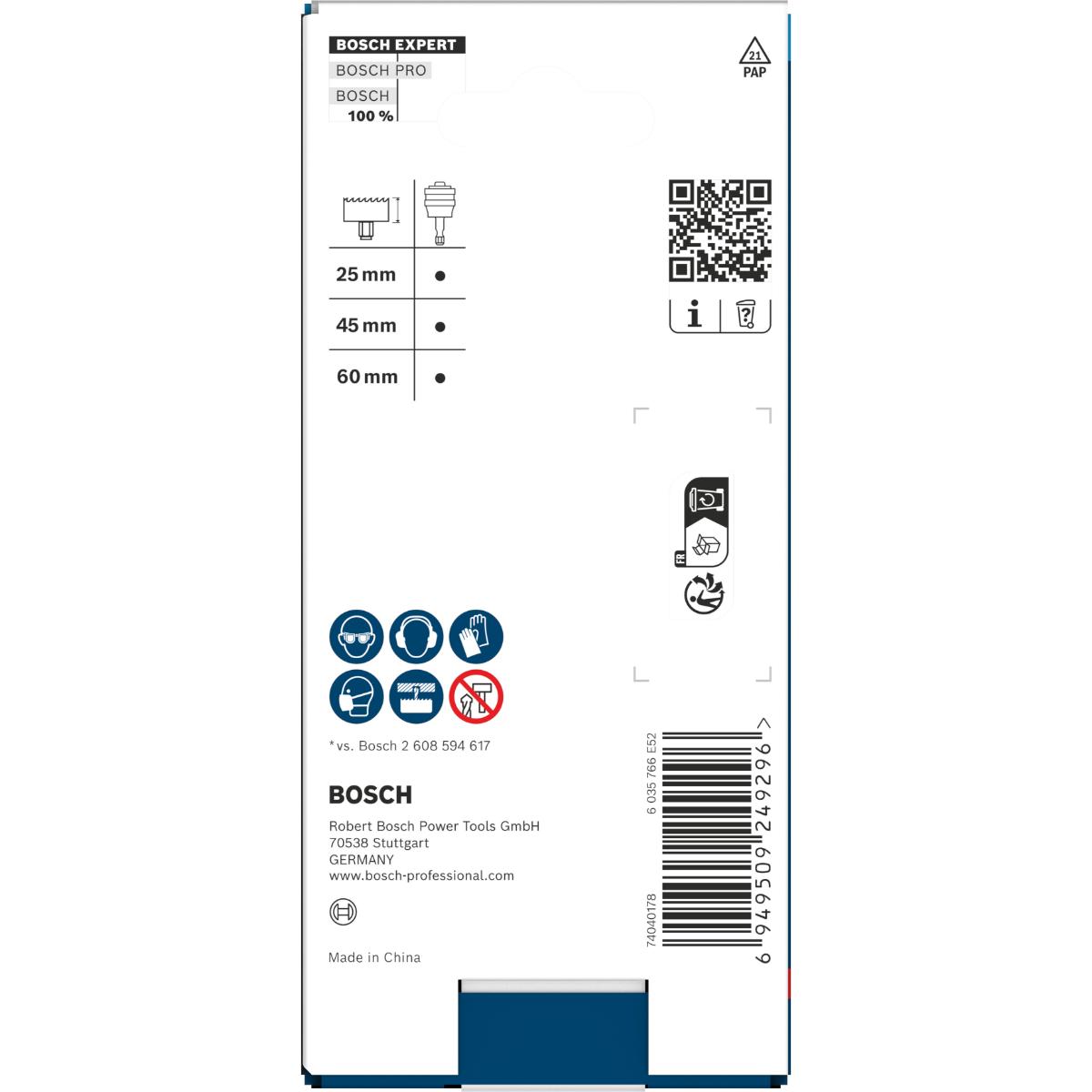 Bosch EXPERT Power Change Plus Lochsägen-Adapter-Verlängerungsstange Sechskantschaft 11 mm, 150 mm
