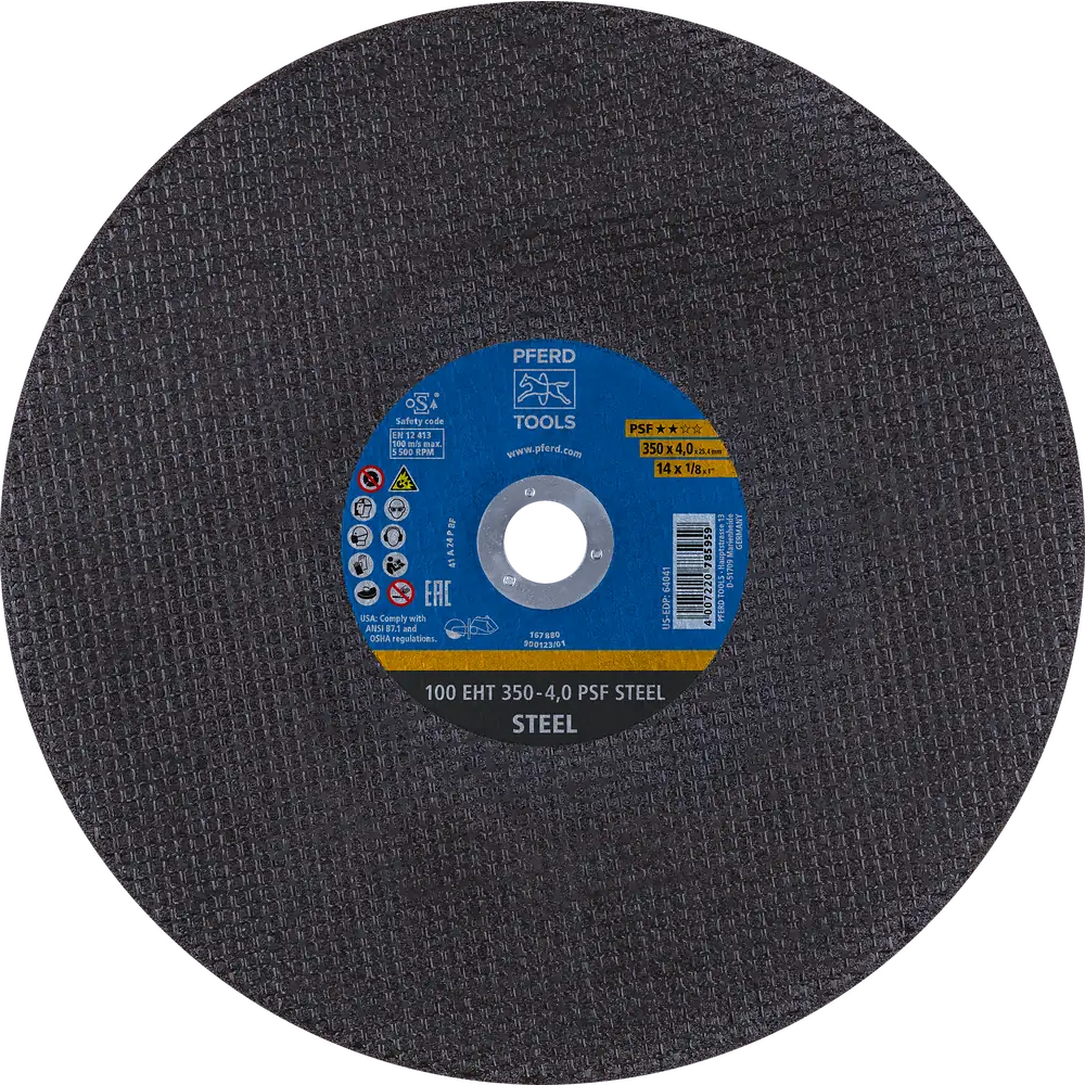 PFERD TOOLS Trennscheibe Trennschleifer EHT 350x4,0x25,4 mm PSF STEEL für Stahl (100 m/s)