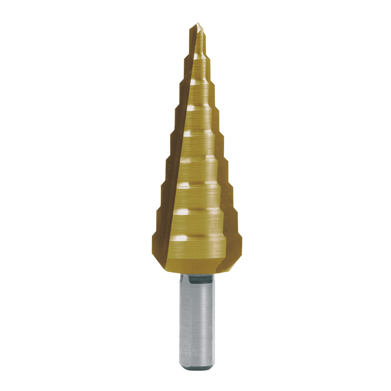 RUKO Stufenbohrer HSS TiN mit 3 Schneiden gerade Nut