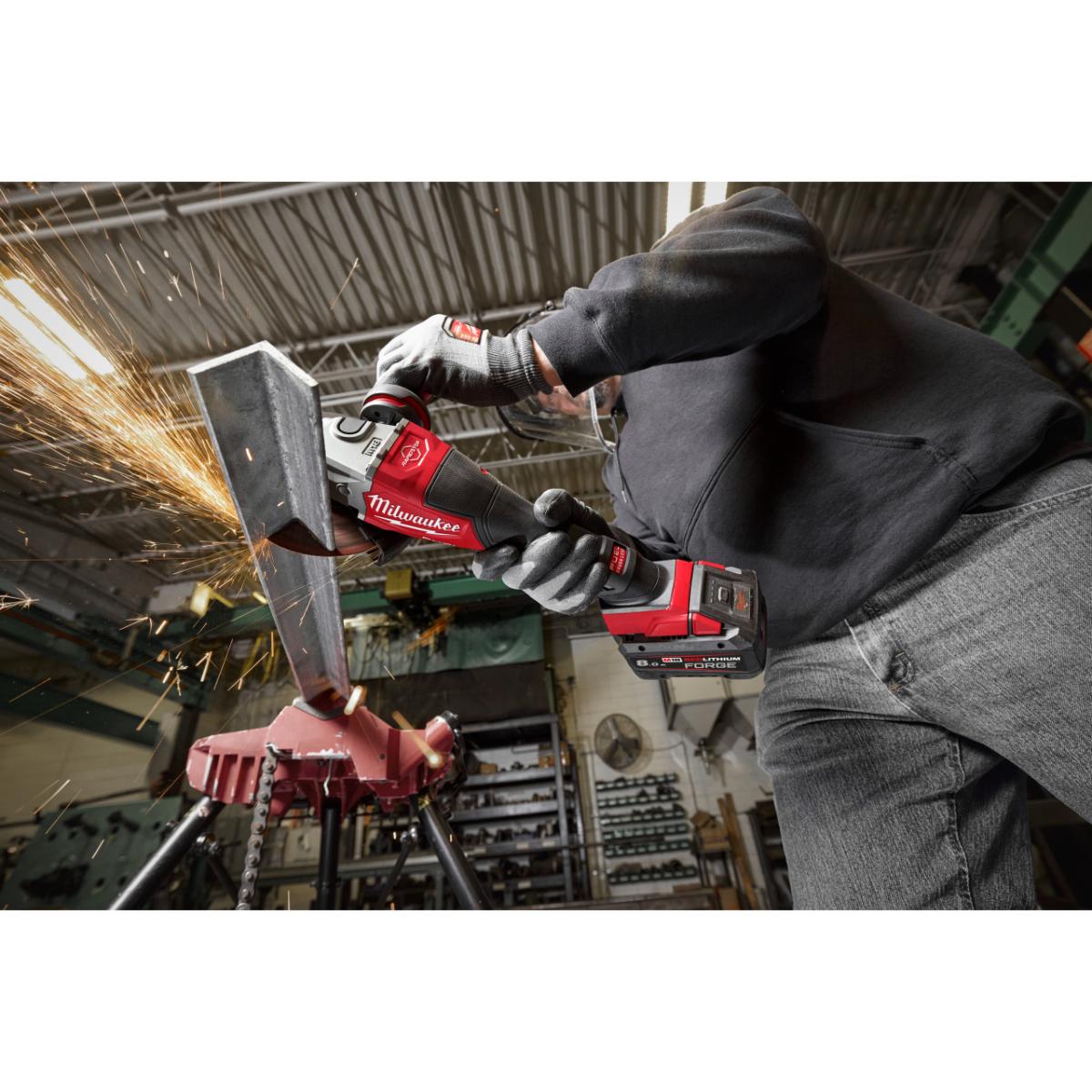 Milwaukee M18 FUEL Akku-Hochleistungswinkelschleifer 125mm mit Paddelschalter Gen 2 - M18FHSAG125XPD