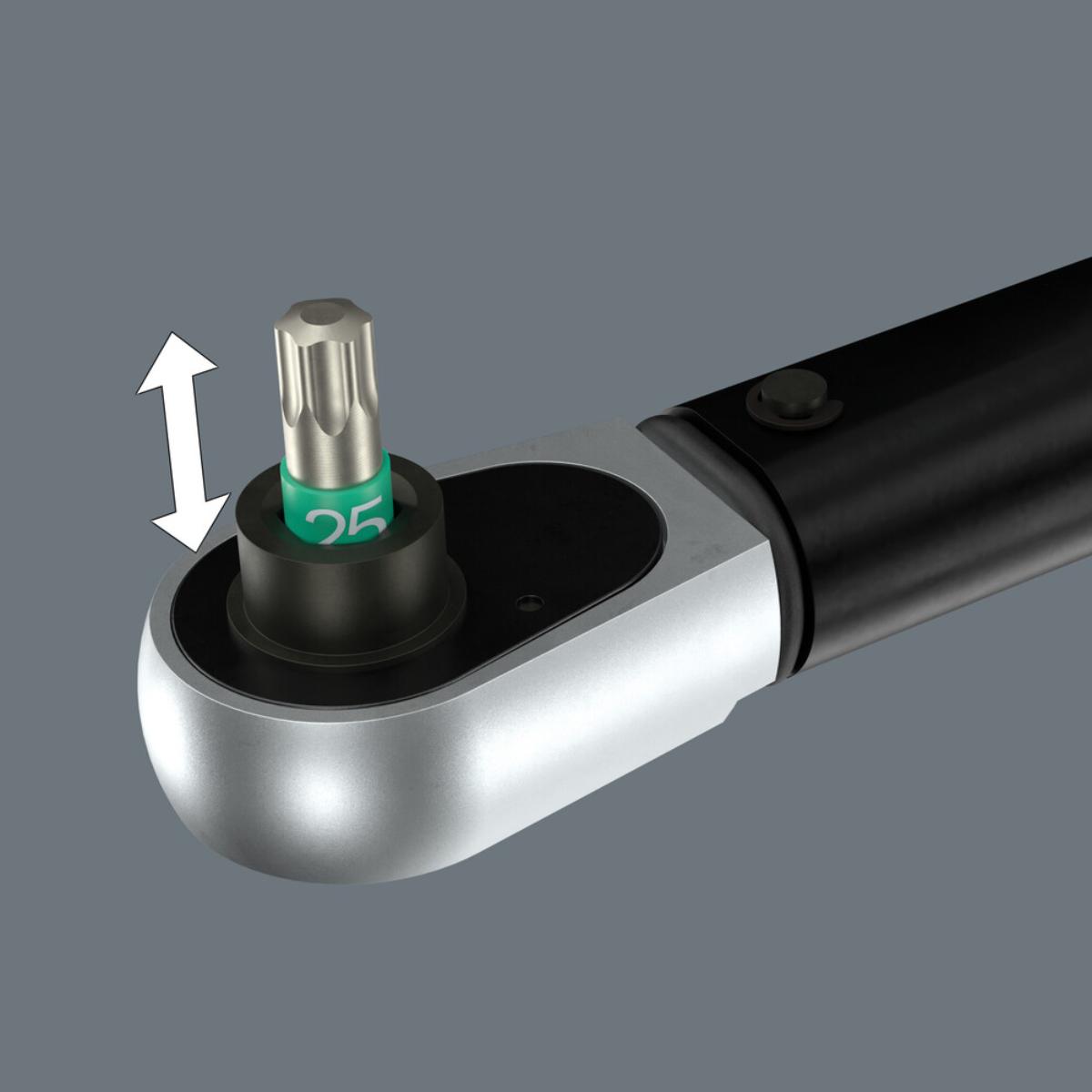Wera Click-Torque Lock A 6 Drehmomentschlüssel, einstellbar, Torque Lock Funktion, Umschaltknarre, Rechtsanzug, 2,5-25 Nm, 1/4 zoll x 2,5-25 Nm