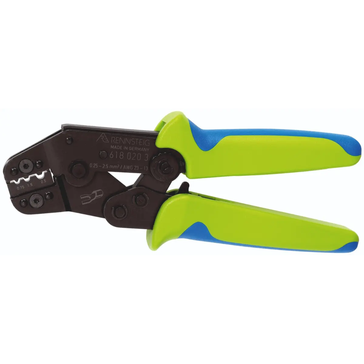 Rennsteig Crimpzange PEW 8 für unisolierte Verbinder 0,25 - 2,5 mm²