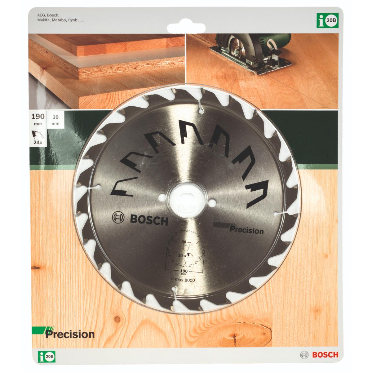 2609256869BO Bosch Kreissägeblatt PRECISION Z= 24