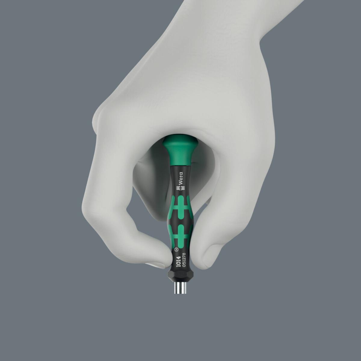 Wera 1014 Kraftform Micro Bits-Handhalter, 4 x 80 mm