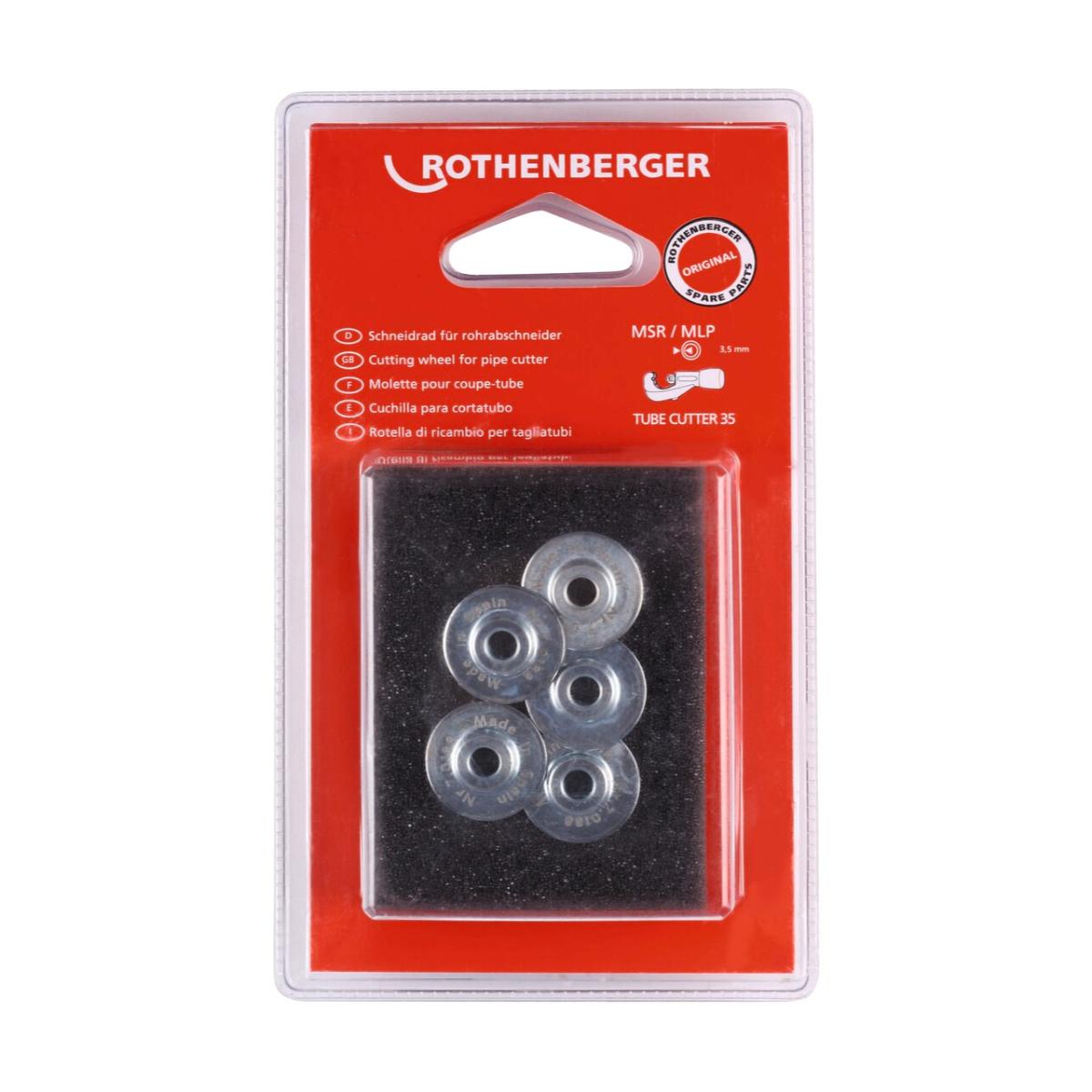 Rothenberger Schneidrad für TC 35, MSR, 5 Stück