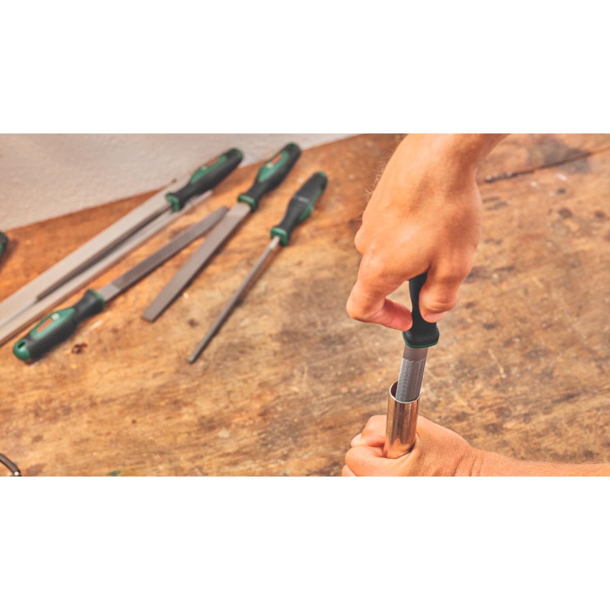 BoschFeilen-Set 200 mm / 8"" mit Bürste, 4-teiliges Set