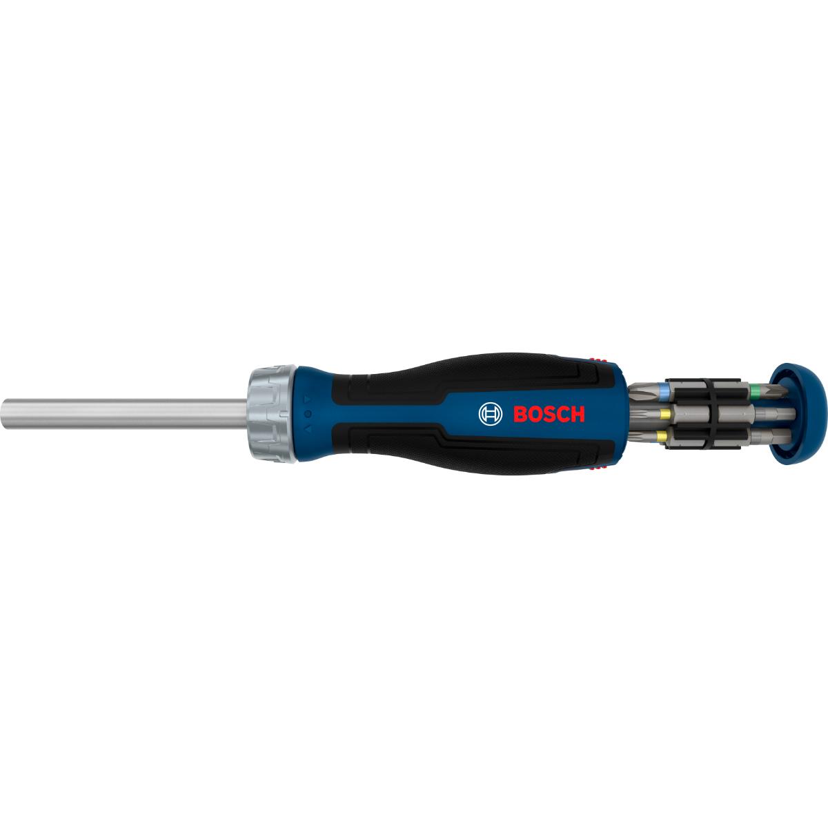 Bosch Bit-Ratschenschraubendreher mit Magazin, 12 Bits