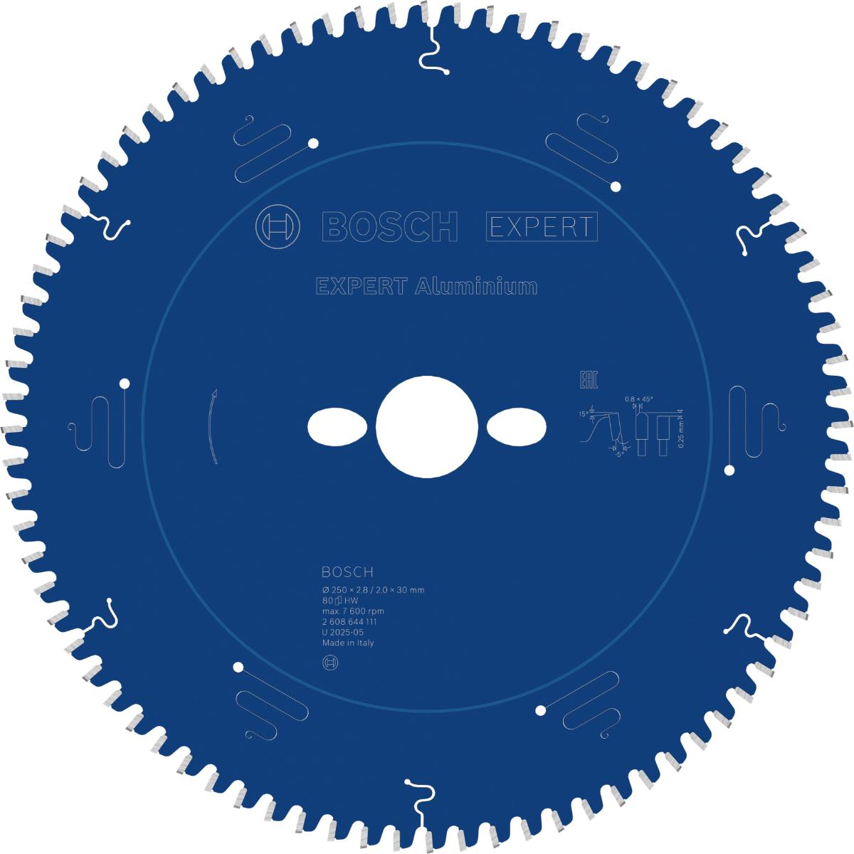Bosch Kreissägeblatt Expert for Aluminium ø 250 mm