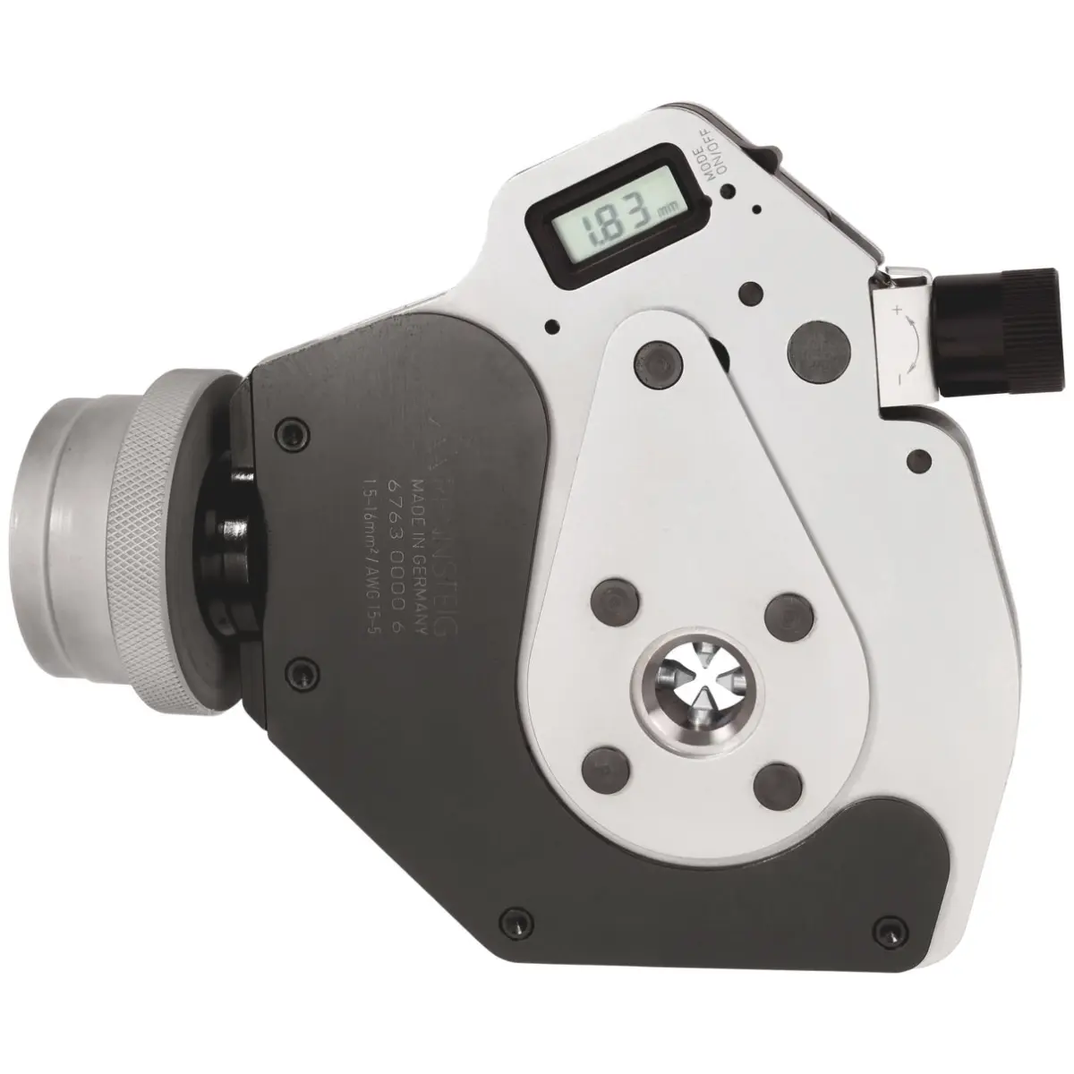 Rennsteig Crimpeinheit mit Durchlass 15 mm, 1,5 - 16,0 mm² / AWG 16 – 6