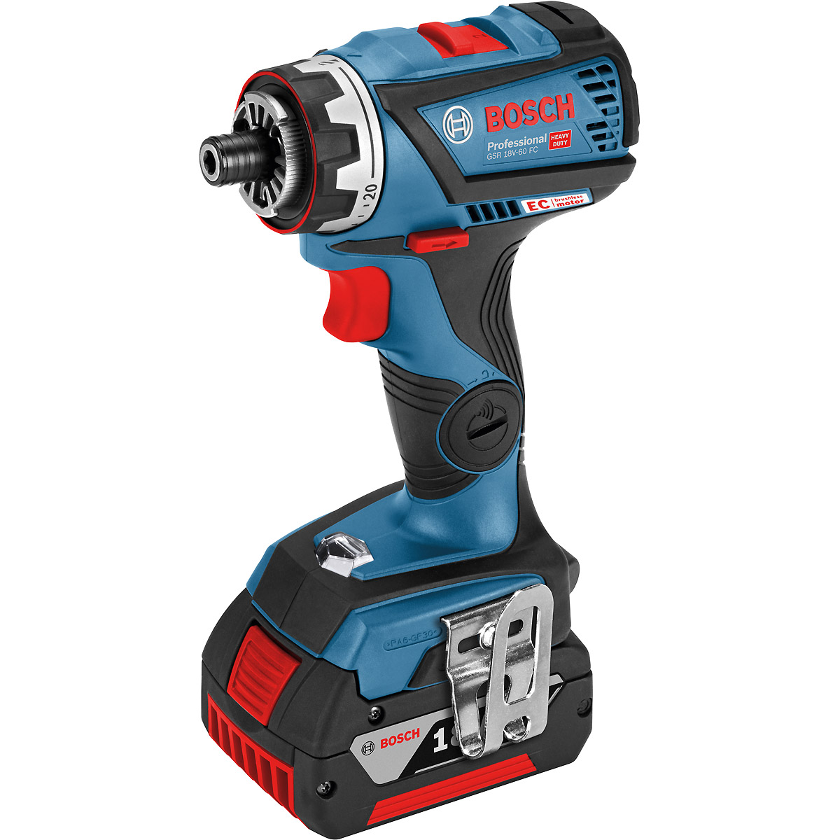 Bosch Akku-Bohrschrauber GSR 18V-60 FC, Solo Version, L-BOXX