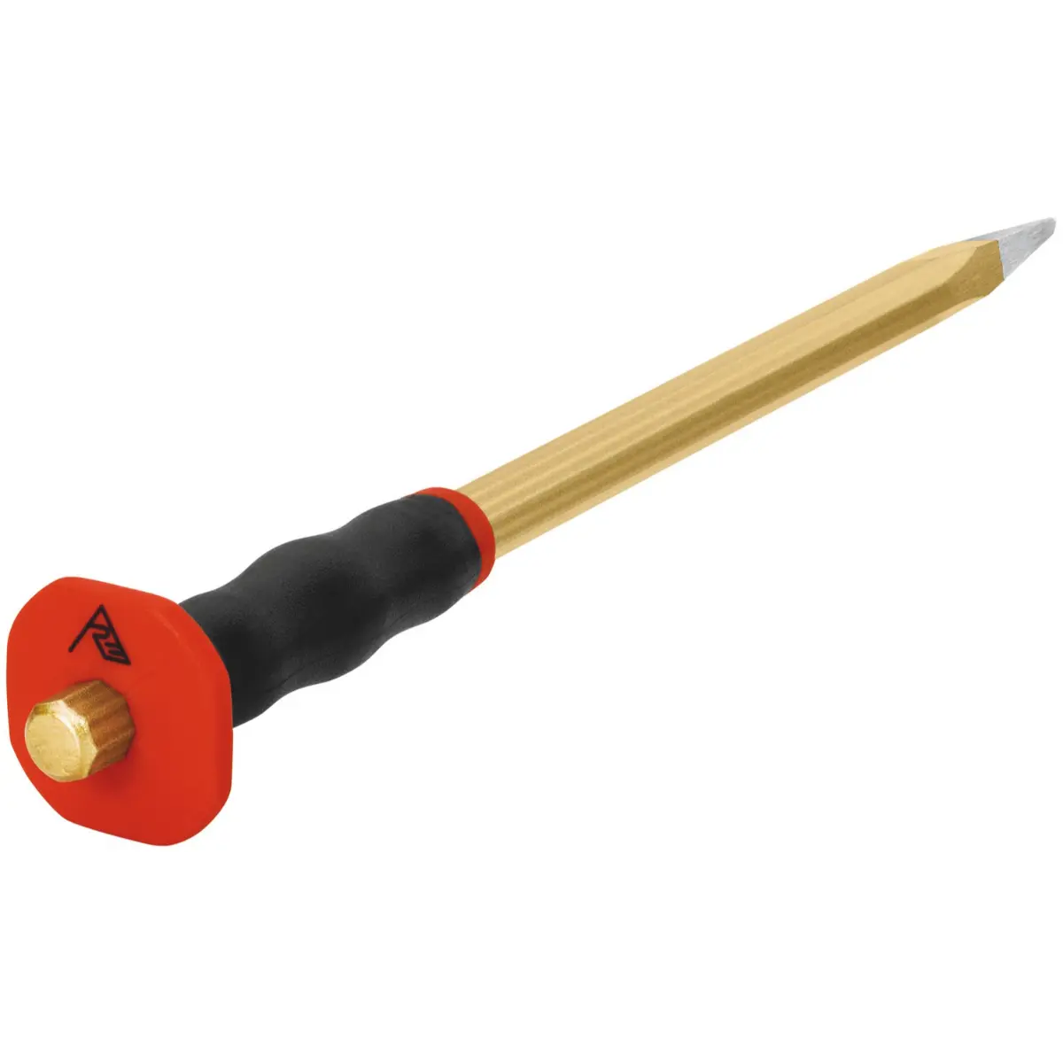 Rennsteig Elektrikerspitzmeißel mit Handschutz 250 mm, 8-kant 10 mm, poliert