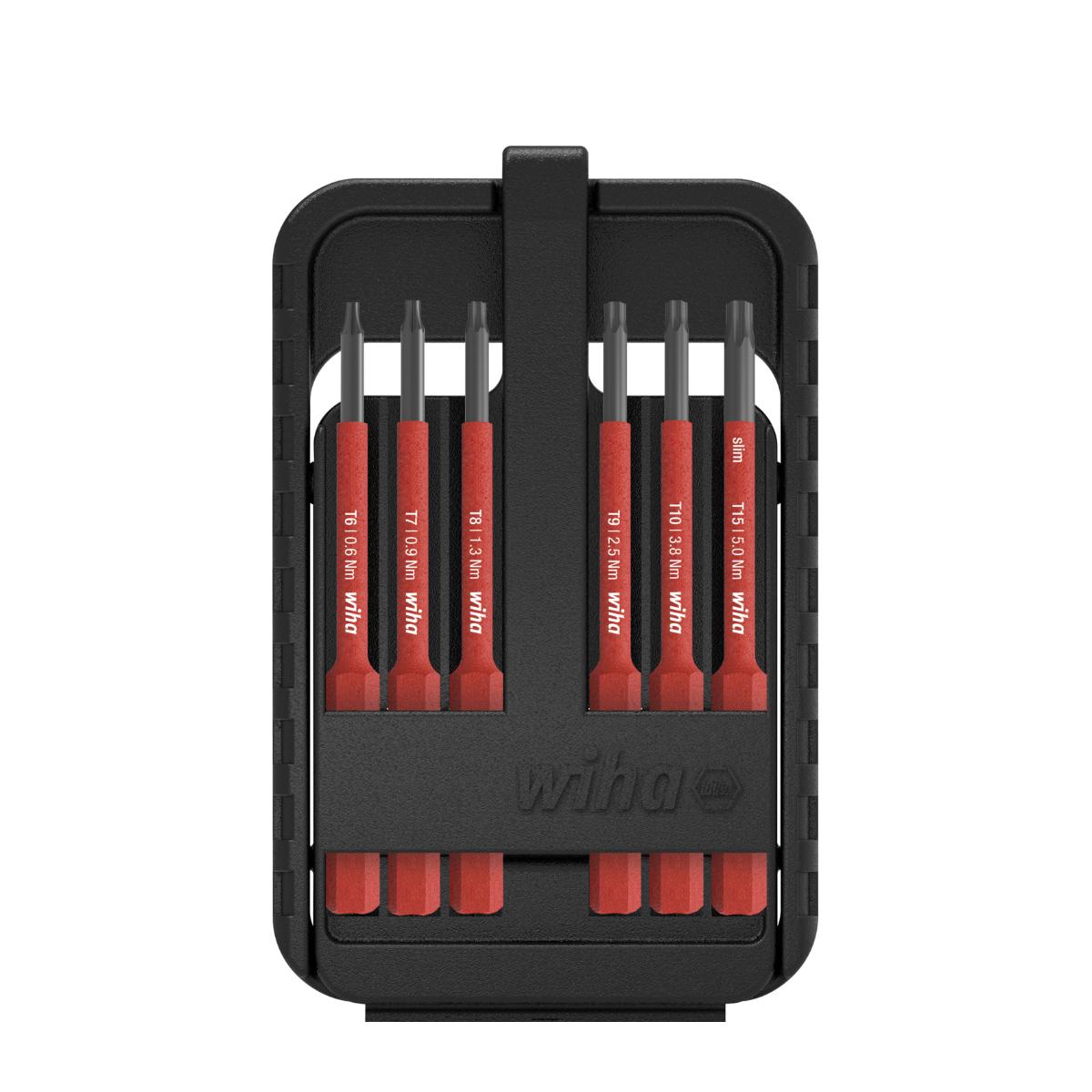 Wiha Bit Set slimBit electric TORX 6-teilges Set