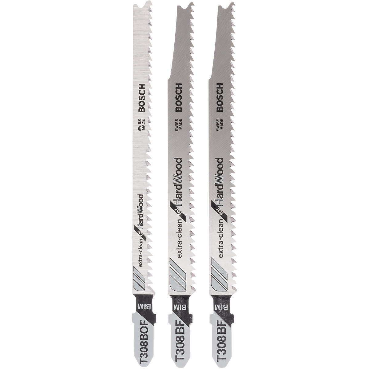 Bosch Stichsägeblatt-Set Extra-Clean for Hard Wood, 3-teilig