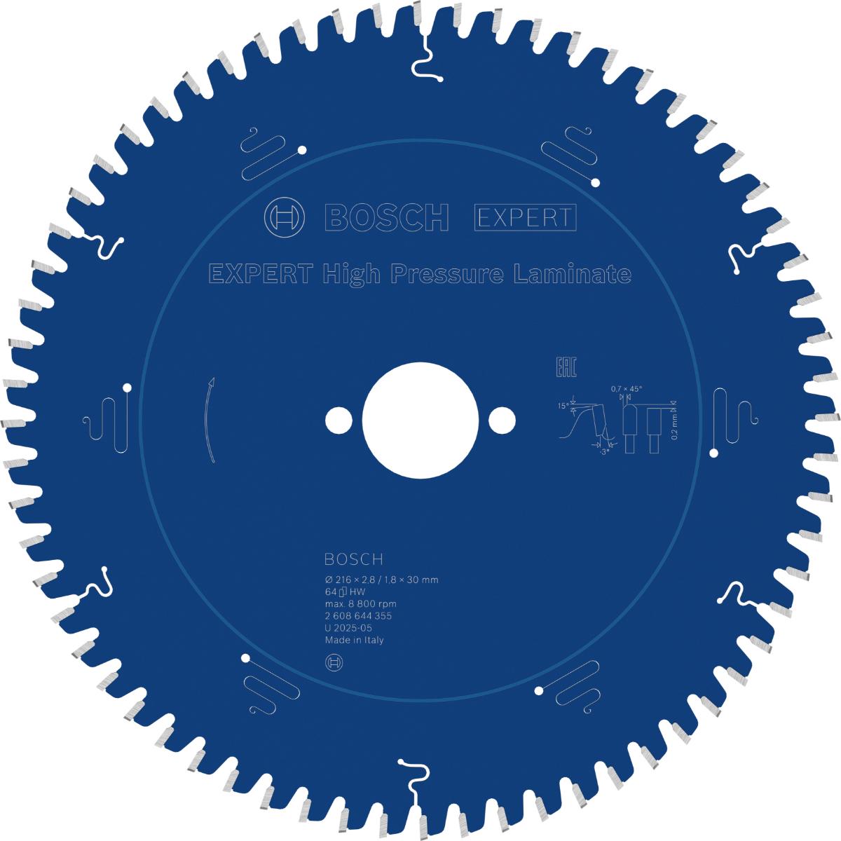 Bosch Kreissägeblatt Expert for High Pressure Laminate