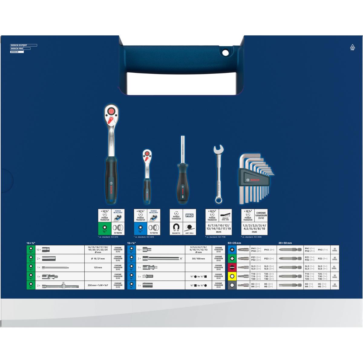 Bosch Gemischtes Handwerkzeug, 134-teilges Set