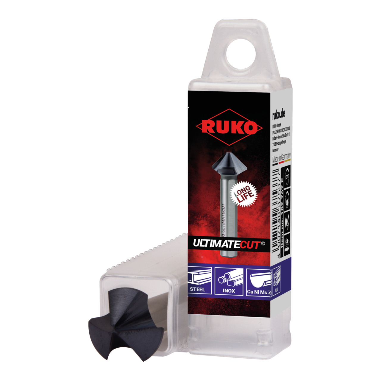 RUKO ULTIMATECUT Kegelsenker DIN 335 Form C 90° HSS RUnaTEC