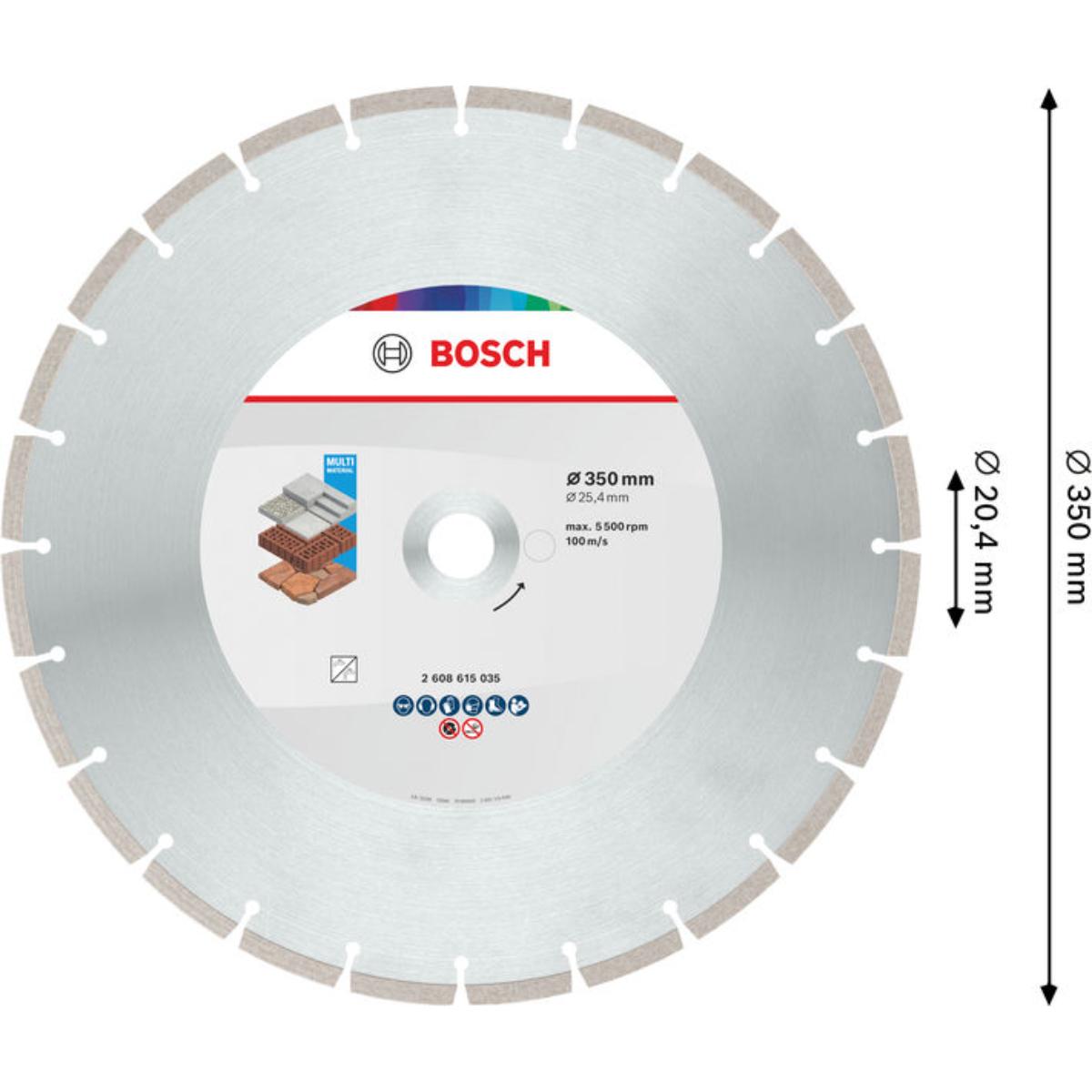 Bosch Multi Material Diamond Trennscheibe, 350 x 25.4 x 10 mm