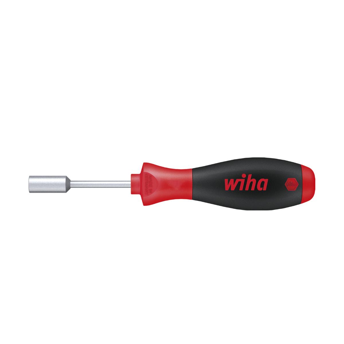 Wiha Schraubendreher SoftFinish Sechskant-Steckschlüssel mit kurzer Rundklinge - 10 Stück